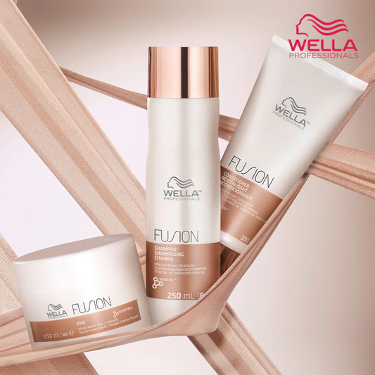 Kit Capilar Wella Fusion Intense Repair Shampoo 250ml + Condicionador 200ml + Máscara 150ml